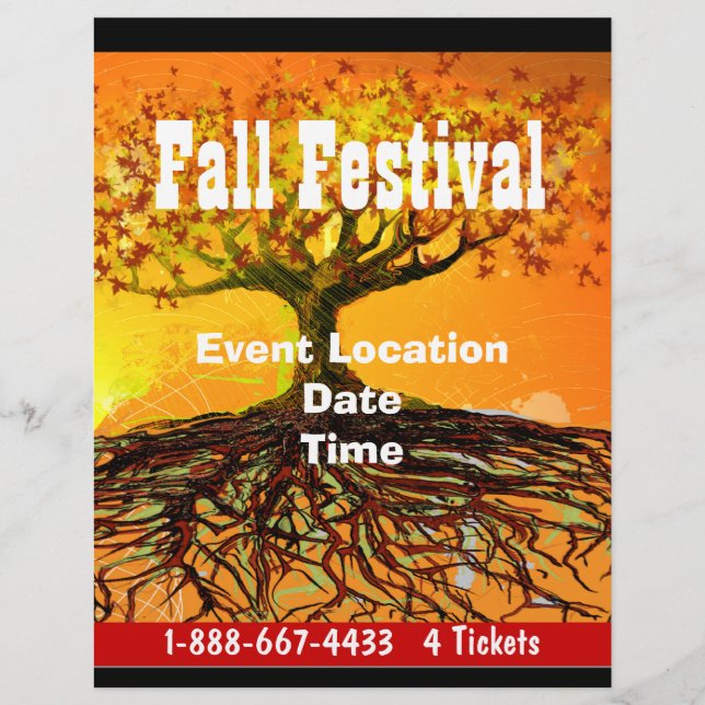 Fall Festival Halloween Event or Fall Event Flyer (Front)