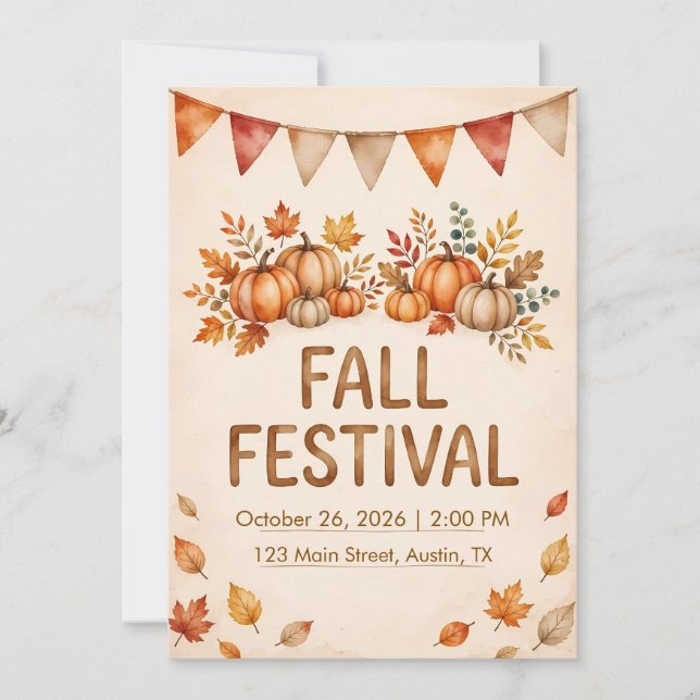 Fall Festival Invitation (Front)