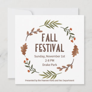 Fall Festival Invitation
