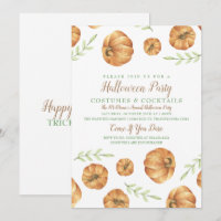 Fall Festival Pumpkin Invitation