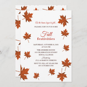 Fall Festivities Party Invitation