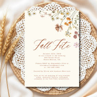 Fall Fete Boho Wildflower Celebration