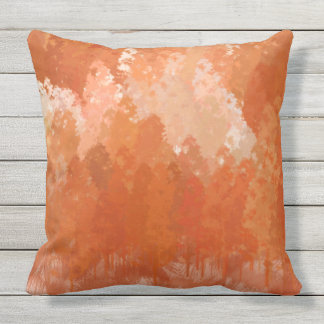 FALL FIR TREES water colour wash Throw Cushion