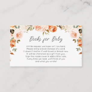 fall floral books for baby card