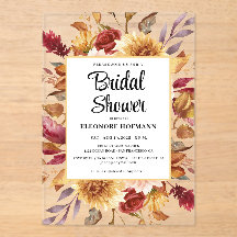 Fall Floral Bridal Shower 