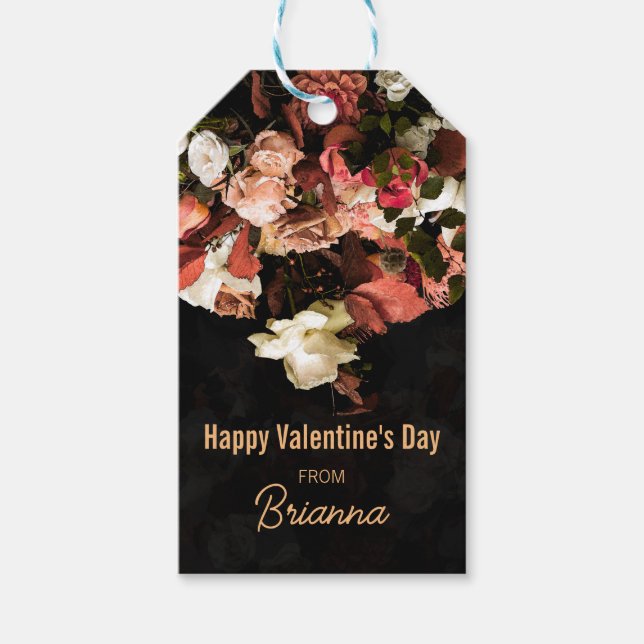 "Fall Floral Fantasy" Gift Tags (Front)