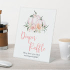 Fall Floral Little Pumpkin Diaper Raffle Sign
