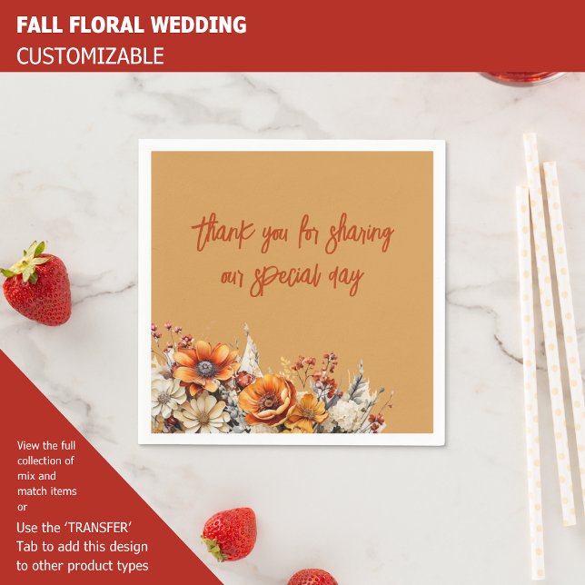 FALL FLORAL NAPKIN (Creator Uploaded)