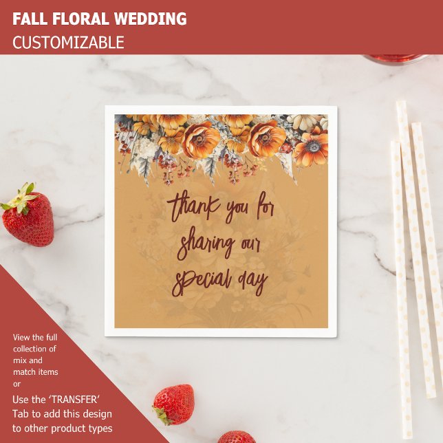 FALL FLORAL NAPKIN (Creator Uploaded)