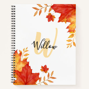 Fall Floral Notebook