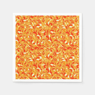 Fall floral paisley napkin