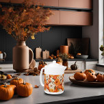 Fall Floral Pumpkin<br><div class="desc">Infuse your tea time with the spirit of the season using this Fall Floral Pumpkin teapot. Featuring a charming pumpkin pattern accented by beautiful fall foliage, this teapot captures the essence of fall and adds a cozy touch to your home decor. Its elegant design is perfect for serving hot beverages...</div>