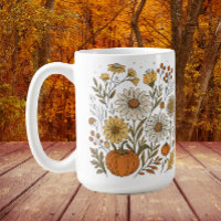 Fall Floral Pumpkins Wildflowers Decor