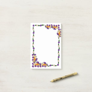 Fall Floral Purple Arrangement Post-it Notes