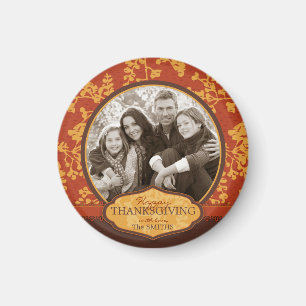 Fall Floral Stems in Warm in Autumn Colours Magnet