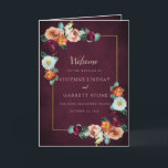 Fall Floral Wedding Booklet Program Programme<br><div class="desc">Capture just the right mood when you create your own wedding booklet program. No one knows what you want better than you do. Start with this elegant fall floral template. Easily add your wedding ceremony details. Be sure to check out the coordinating items in the Autumn celebration collection. It is...</div>