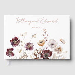 Fall Floral Wedding Guest Book
