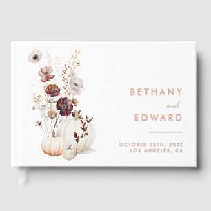 Fall Floral Wedding Guest Book