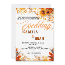 Fall Floral Wedding in season / Boho flowers