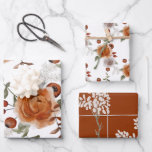 Fall Floral Wrapping Paper Sheets<br><div class="desc">Celebrate any special occasion with this lovely fall/winter wrapping paper set! Matching wedding stationery available under my "wedding collection."</div>