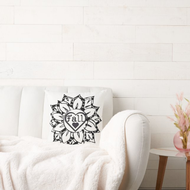 fall flower cushion (Couch)