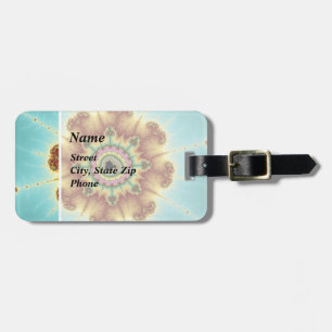 Fall Flower - Fractal Art Luggage Tag