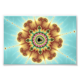 Fall Flower - Fractal Art Photo Print