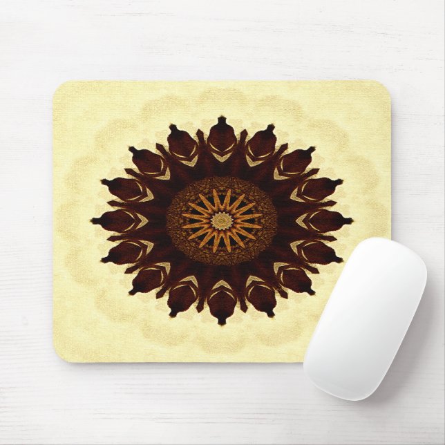 Fall Flower Mandala..... Mouse Mat (With Mouse)