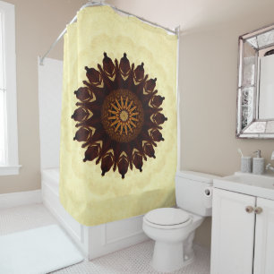 Fall Flower Mandala....... Shower Curtain