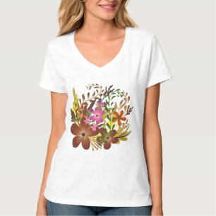 Fall flowers and leaves T-Shirt