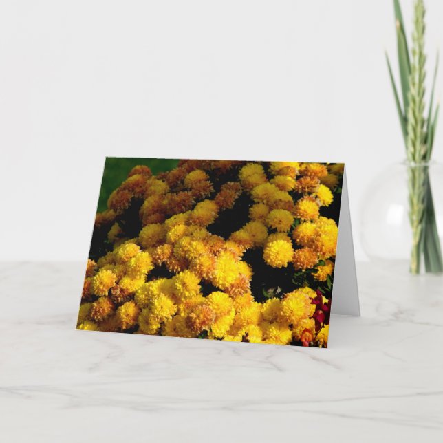 Fall Flowers Card (Front)