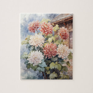 Fall Flowers Chrysanthemums Puzzle 110 Pcs. 8"x10"