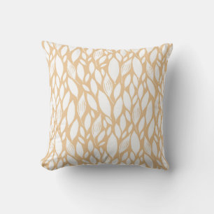 Fall Flowers Orange Cushion