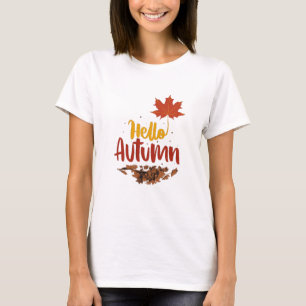 Fall Flowers Orange T-Shirt