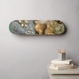 Fall Flowers Skateboard