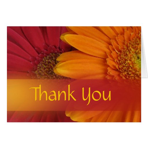 Fall flowers Thank you Card | Zazzle