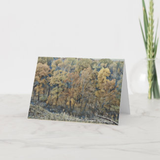 Fall Foliage-A Tribute to VanGogh Thank You Card