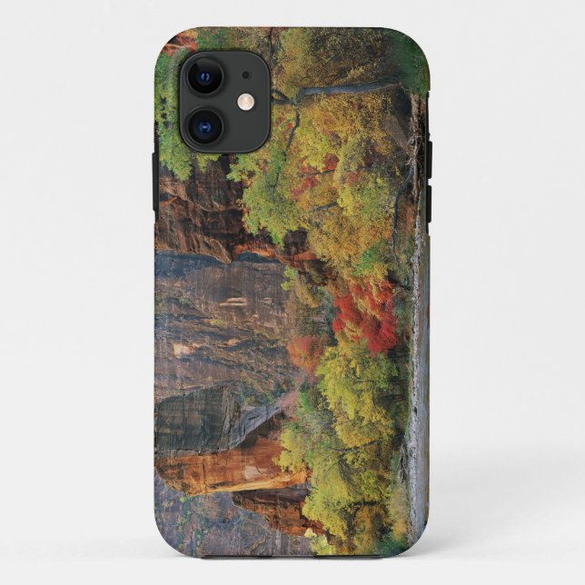 Fall foliage along Virgin River near gateway to Case-Mate iPhone Case (Back)