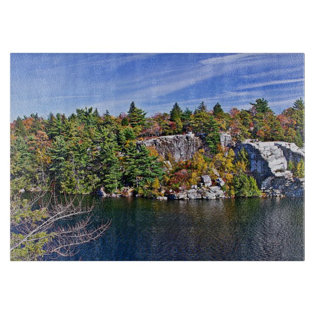 Fall Foliage around Lake Minnewaska Cutting Board (Front)