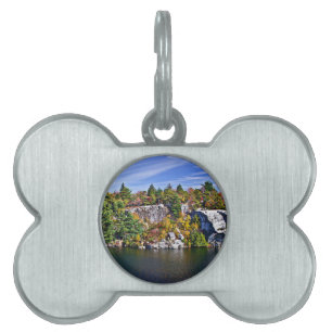 Fall Foliage around Lake Minnewaska Pet ID Tag