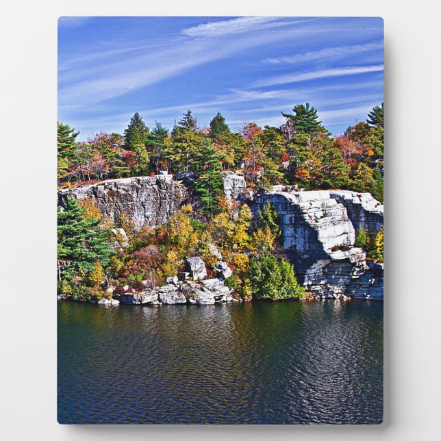 Fall Foliage around Lake Minnewaska Plaque (Front)