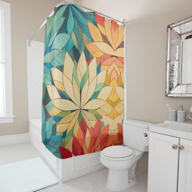 Fall Foliage Autumn leaves Shower Curtain (In Situ)