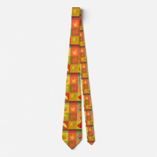 Fall Foliage Autumn Leaves Thunder_Cove Tie