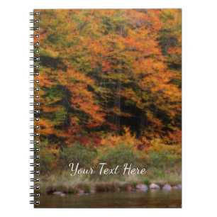 Fall Foliage Bordering River Nature Orton Notebook