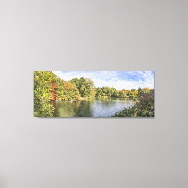 Fall Foliage Central Park New York City Canvas Print (Front)