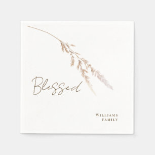 Fall Foliage Custom Blessed Cocktail Napkin