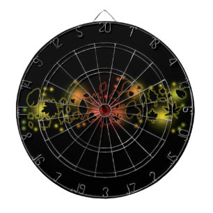 Fall Foliage Glow Dartboard