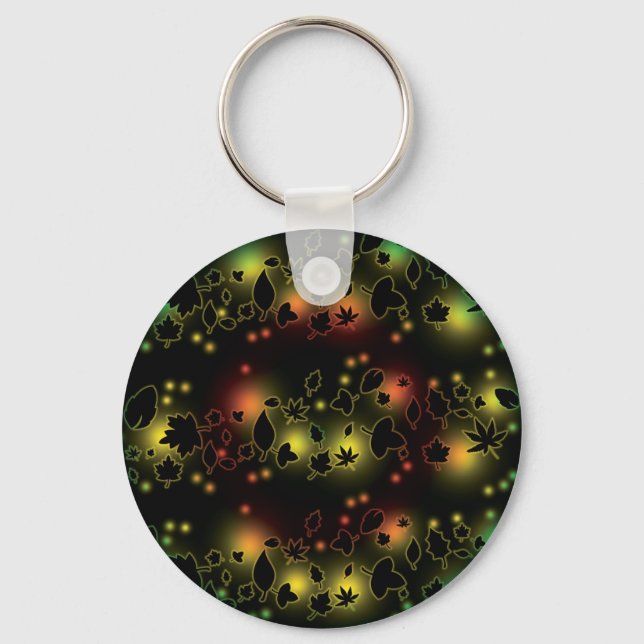 Fall Foliage Glow Key Ring (Front)