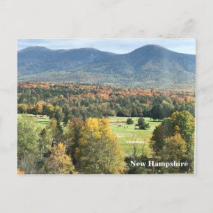 "Fall Foliage & Mountains" Post Card