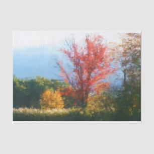 Fall Foliage Nature Painting Decoupage Tissue Paper